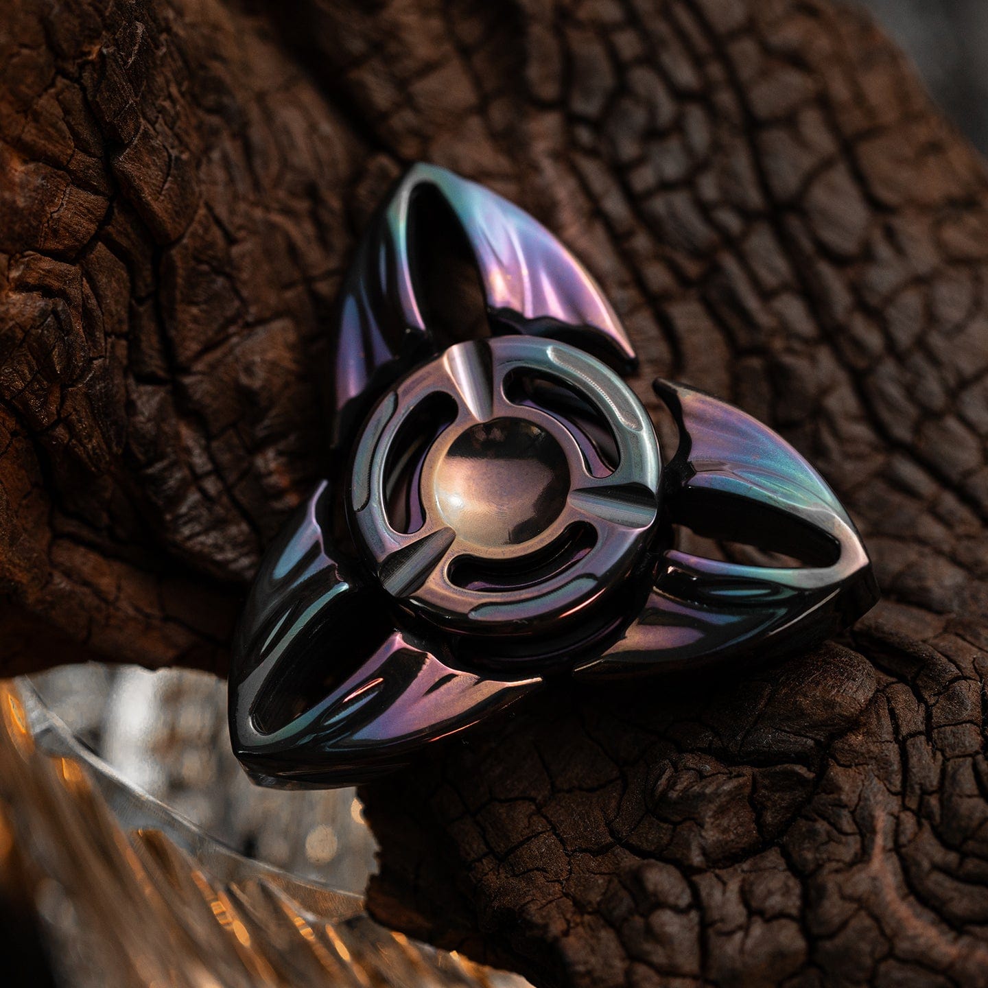 HE EDC 只禁优惠代码 Shadow Spinner Oil Slick Zirconium