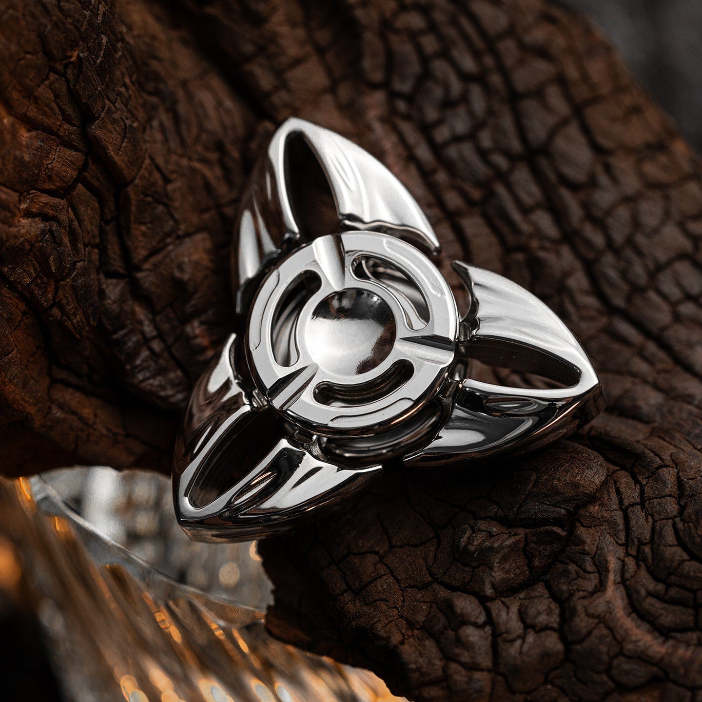 HE EDC 只禁优惠代码 Shadow Spinner Polished Stainless Steel