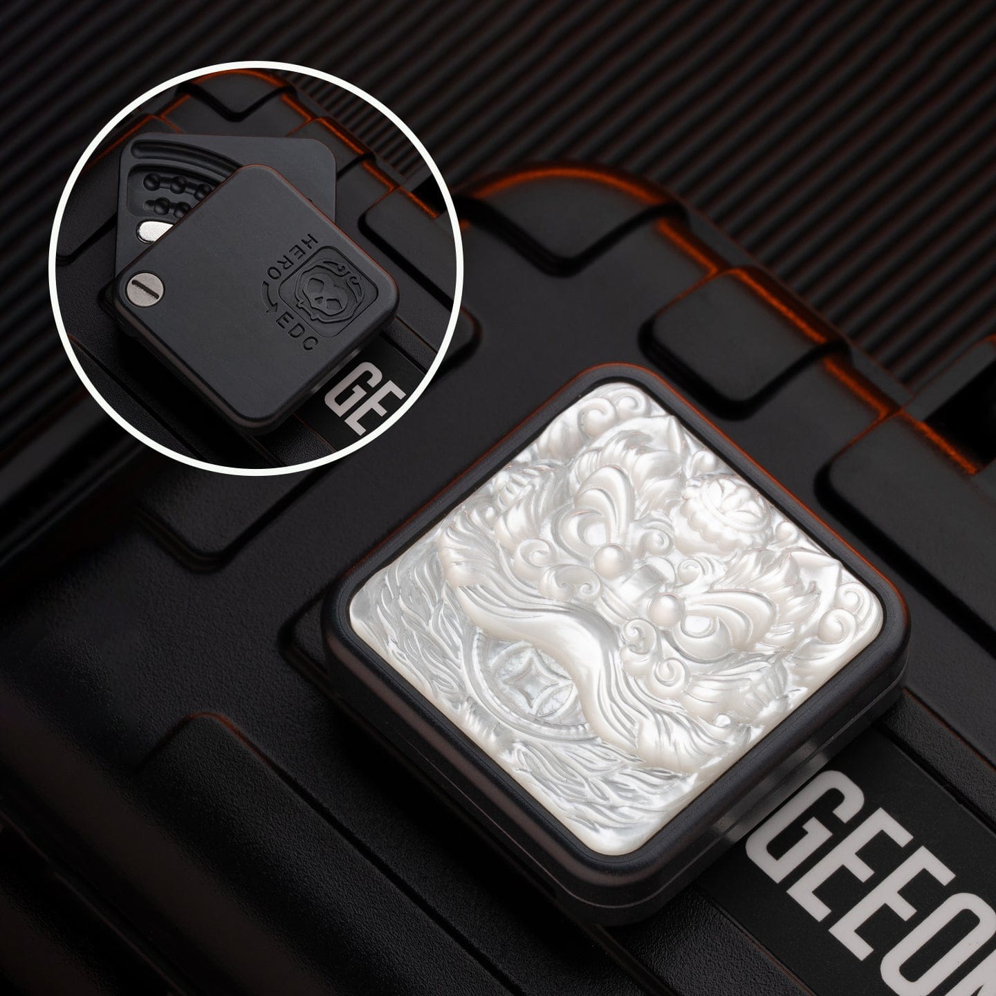 HERO 只禁优惠代码 Square Slider PEEK-black+mother of pearl