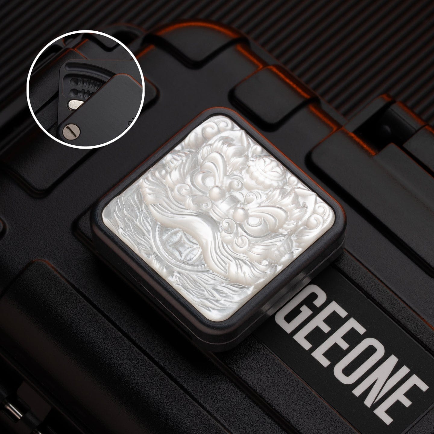 HERO 只禁优惠代码 Square Slider PEEK-black+mother of pearl-dense track