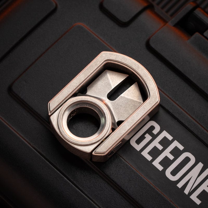Iron Triangle Pendants Heart of Zerg 2.0 Stonewashed Ti (with tritium groove)