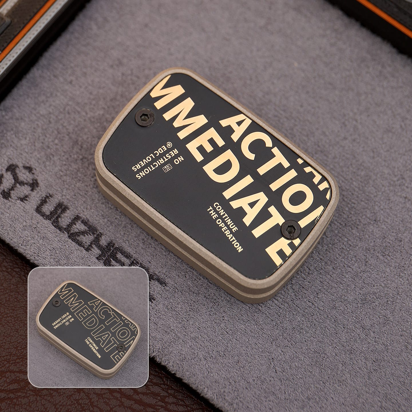 JUZHEDC Fidget Slider Advanced Aluminum Sand Color-text