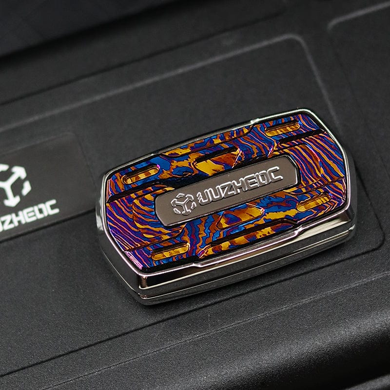 JUZHEDC Fidget Slider Gamut Polished Zirconium+Mokuti plate