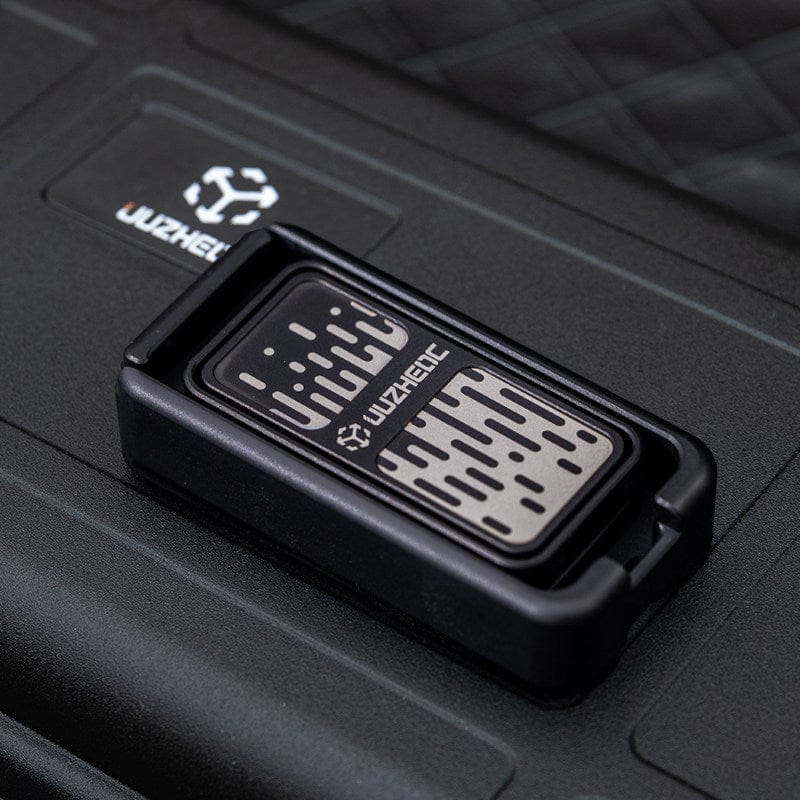 JUZHEDC Fidget Slider POP UP Blackened Titanium (tuning fork version)