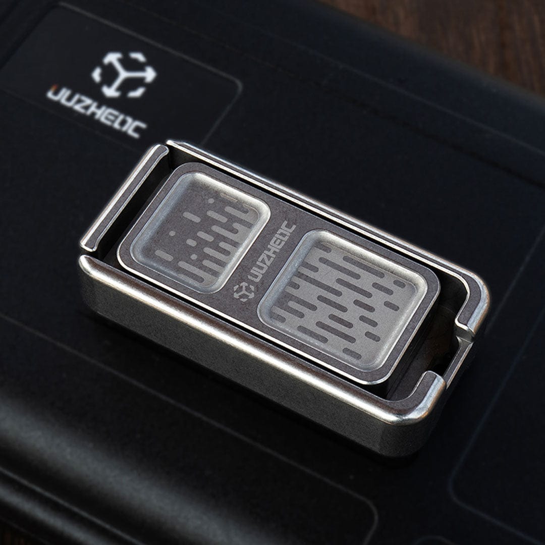 JUZHEDC Fidget Slider POP-UP Stonewashed Titanium