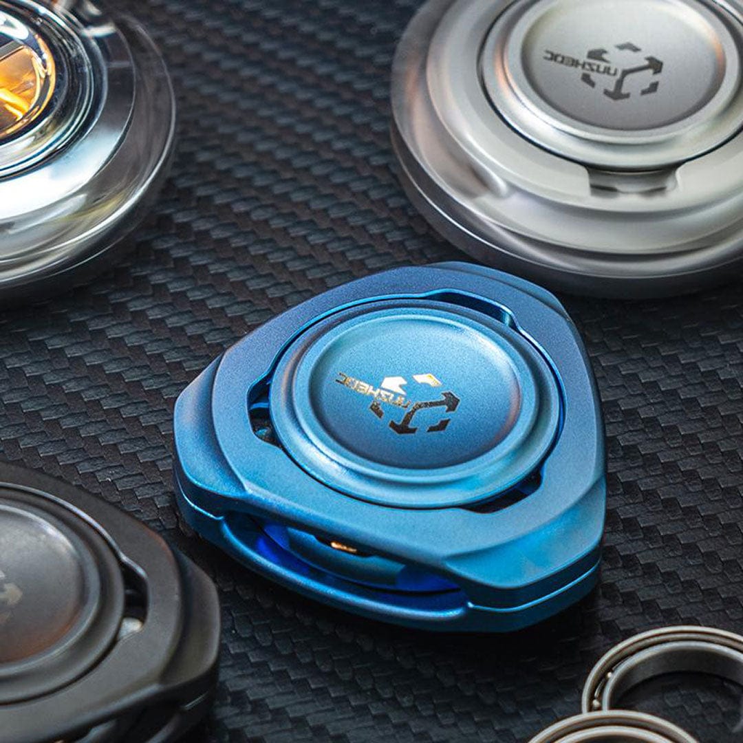 JUZHEDC Fidget Spinner Fushion Polished Zirconium