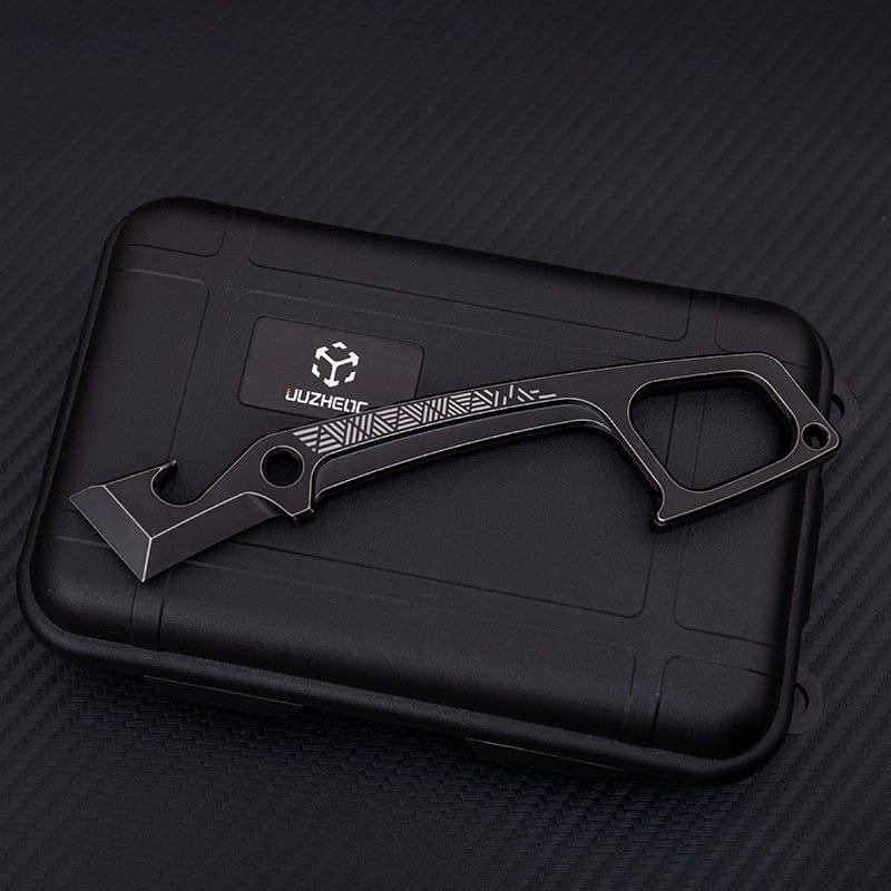 JUZHEDC Multi Tool Iron-Ridge Crowbar Blackened Titanium