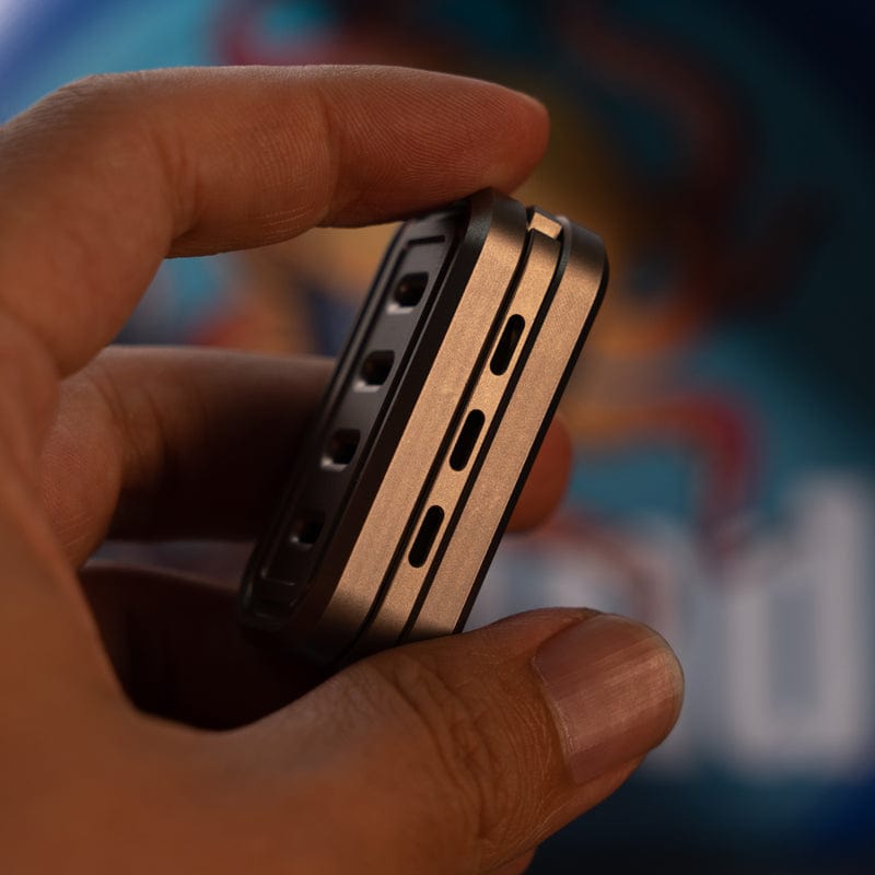 JZS EDC Fidget Slider Jingle Slider Titanium