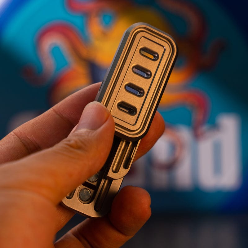 JZS EDC Fidget Slider Jingle Slider Titanium