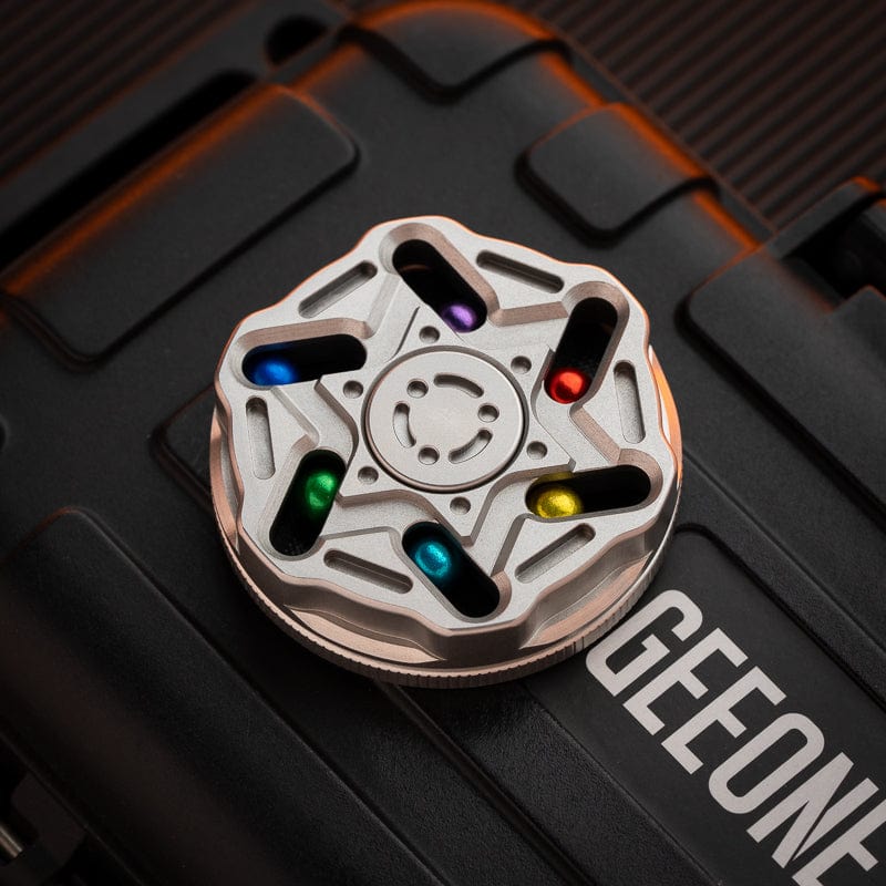 JZS EDC Haptic Coin Star Chain Blasted Stainless Steel
