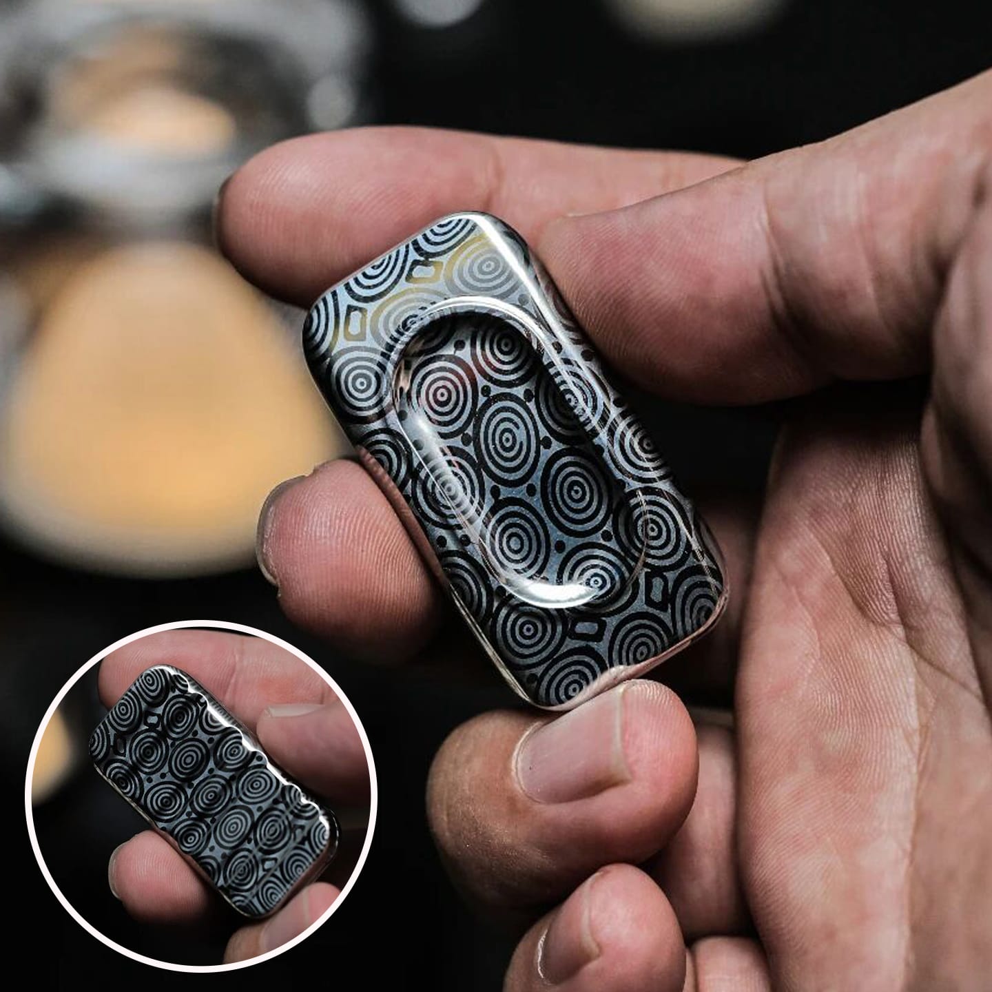 KAIS Fidget Slider POPO BlueTongue Damascus-standard