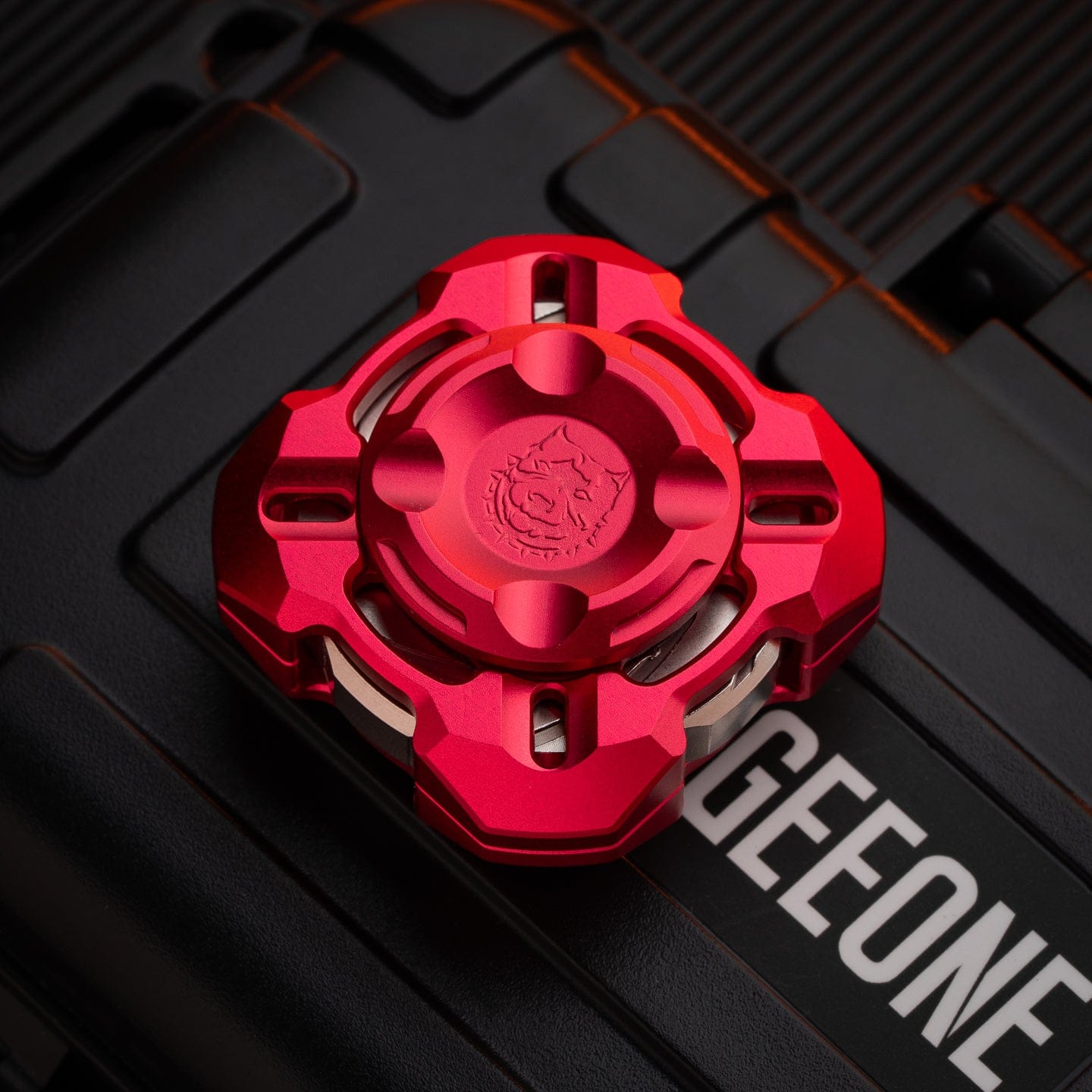 KTS 只禁优惠代码 M4 Tenon Spinner Aluminum/Stainless Steel-red