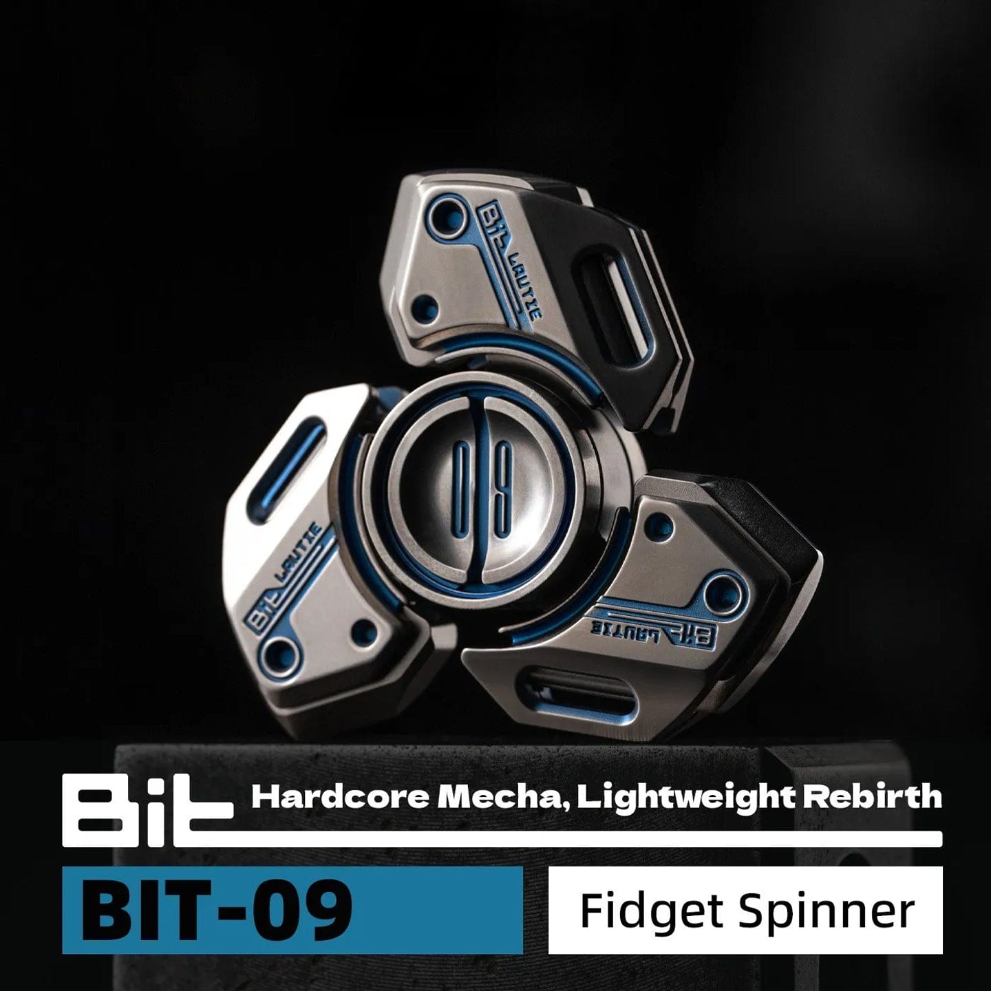 LAUTIE 只禁优惠代码 Bit-09-Ti Fidget Spinner Titanium Blue (ships in 16 days)