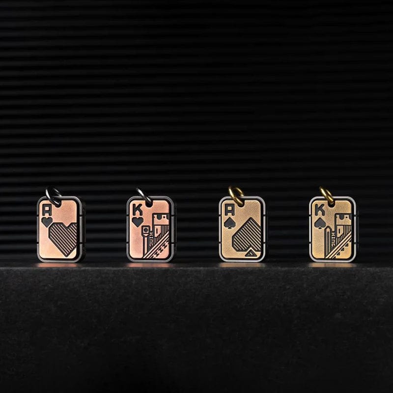 LAUTIE Pendants POKER PENDANT Red Peach K / Cupronickel + Copper