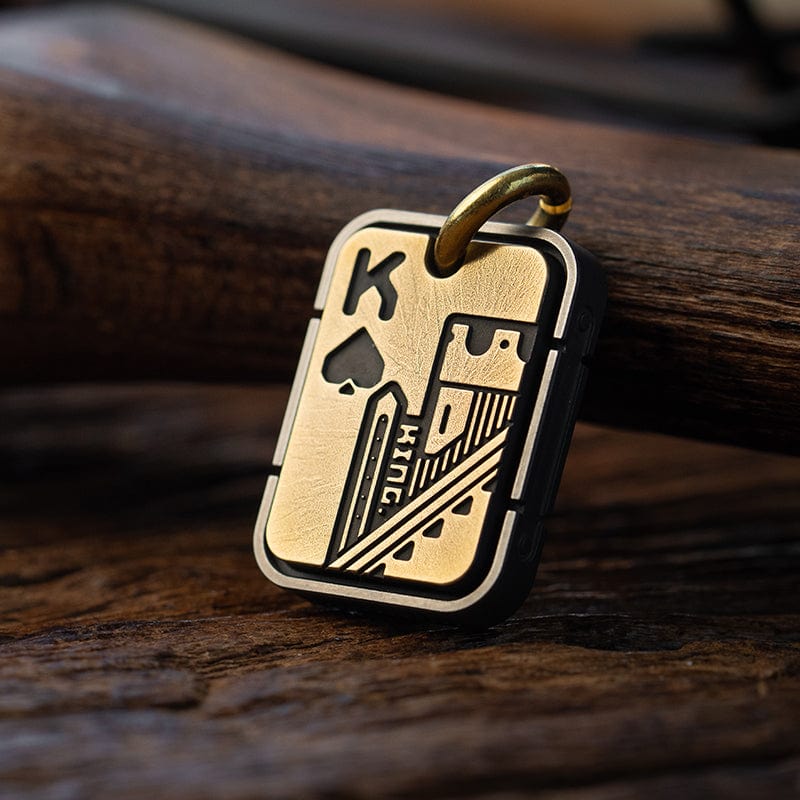 LAUTIE Pendants POKER PENDANT Red Peach K / Zirconium + Brass