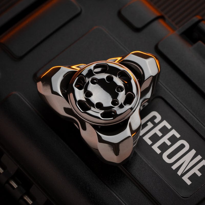 LQ EDC Fidget Spinner Chinchilla Polished Zirconium