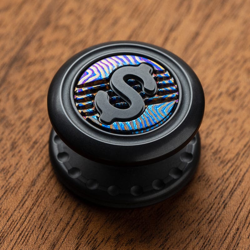 MACKIE Fidget Spinner Drop Ratchet button pair lock / Zirconium + Zircuti (Money)