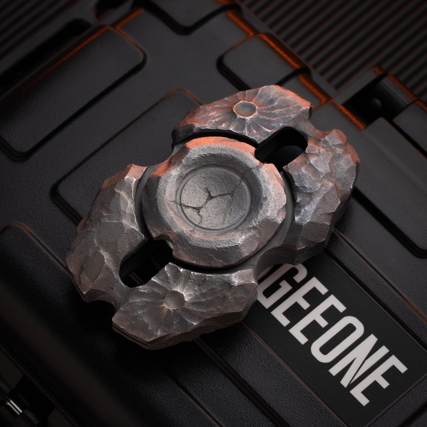 MACKIE Fidget Spinner PULSE Titanium (meteor crater) DIY