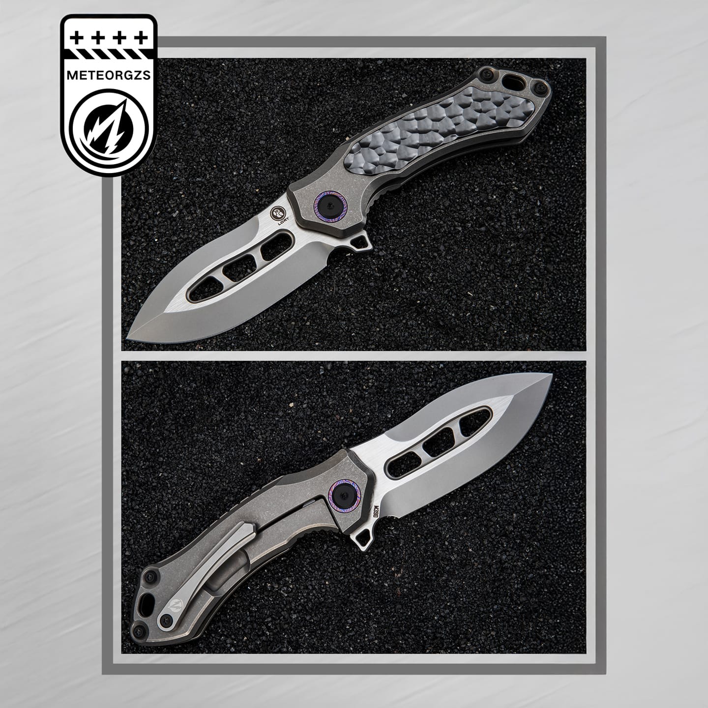 METEOR 只禁优惠代码 Lory M390/Titanium/Zirconium plate (Double-edged)