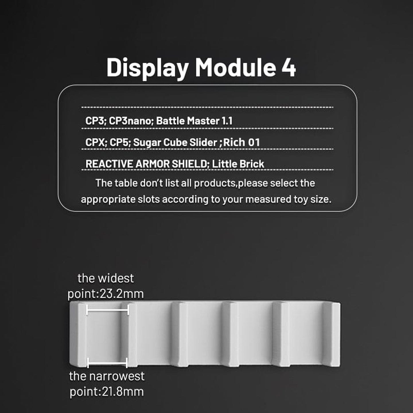 MONIZI 只禁优惠代码 Display Stand Light gray / Display Module 4 (5-Slot)without stand