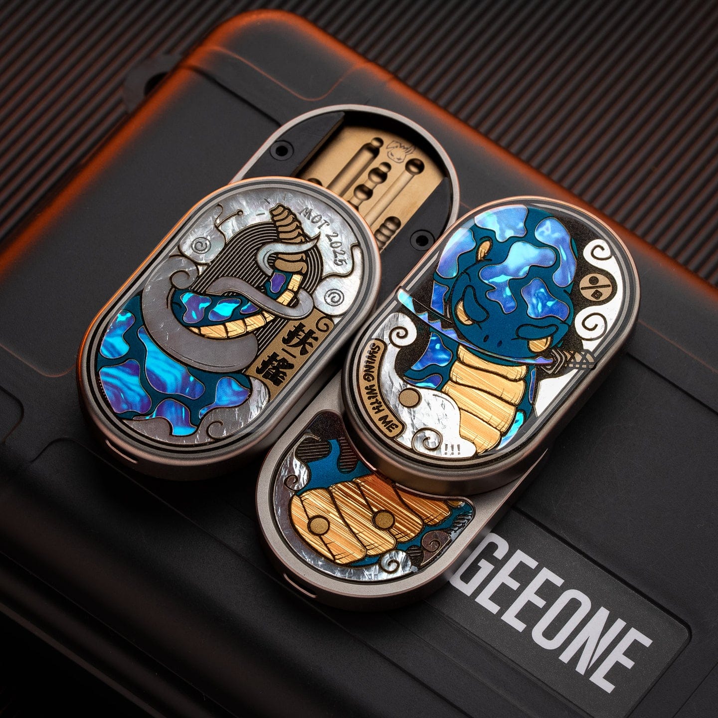 MOT 只禁优惠代码 Groove Pro-Fu Yao Groove Pro (DIY Version) / Titanium-photolithography golden & dark blue