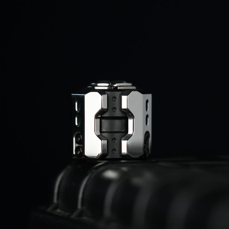 MUYI Pendants Sonic Mecha Bead Stainless Steel + Zirconium (Ships in 5 days)
