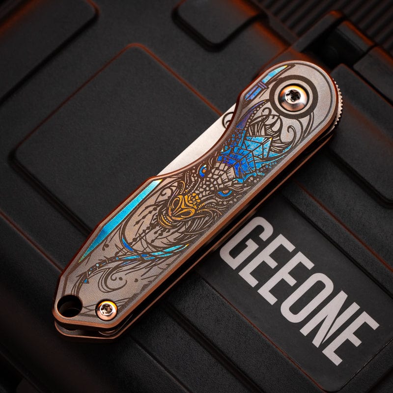 New Play Multi Tool Yu Jingzi M390+Titanium engraving (dragon)