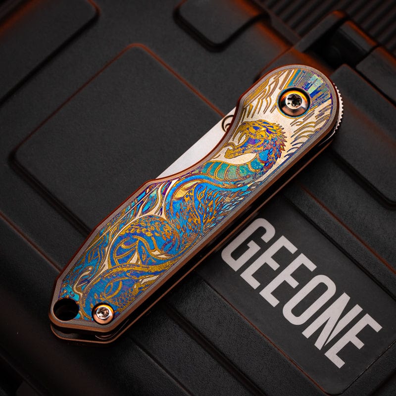 New Play Multi Tool Yu Jingzi M390+Titanium engraving (snake)