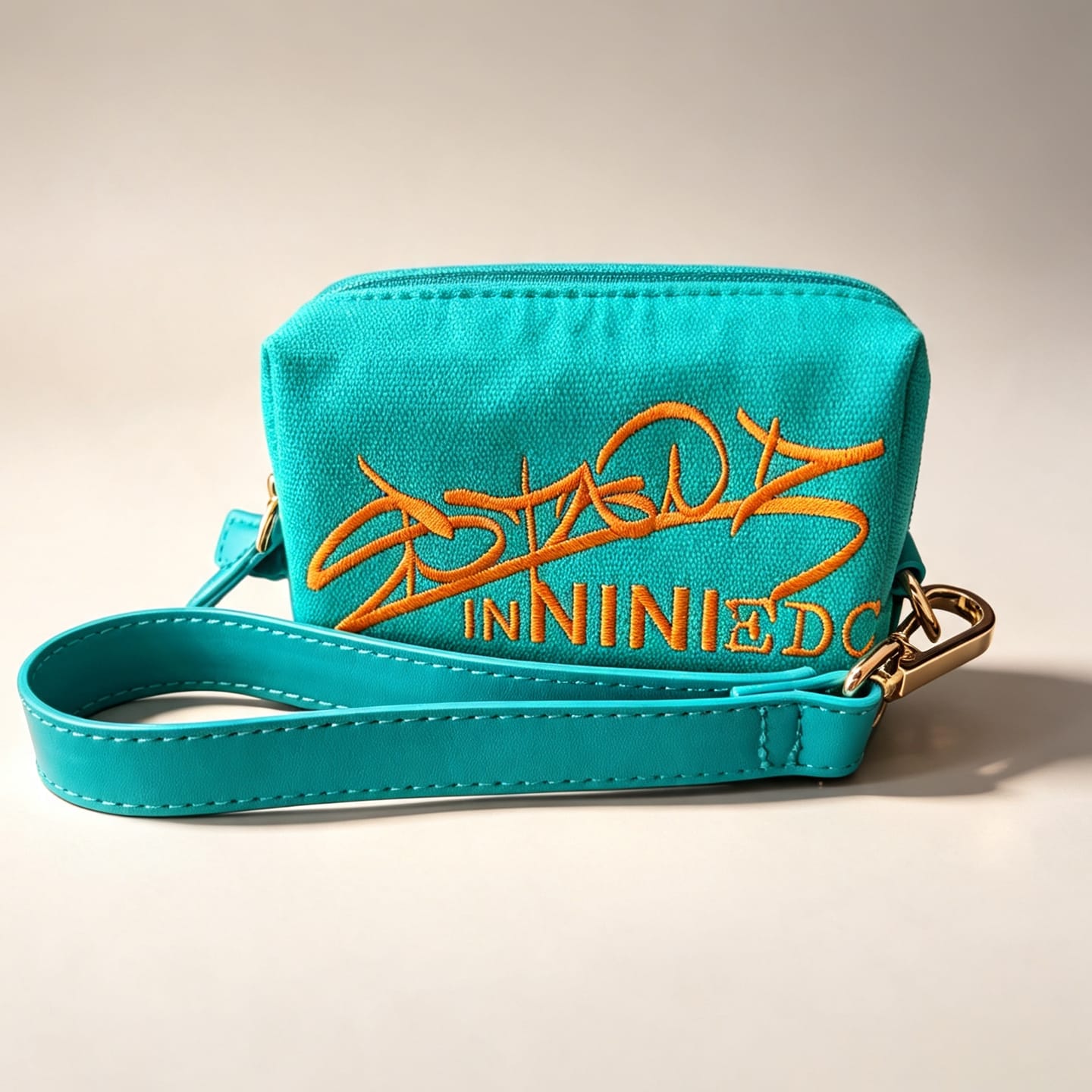 NINI EDC 只禁优惠代码 Ni Bag Blue Embroidered Canvas (S) ships at the end of August.