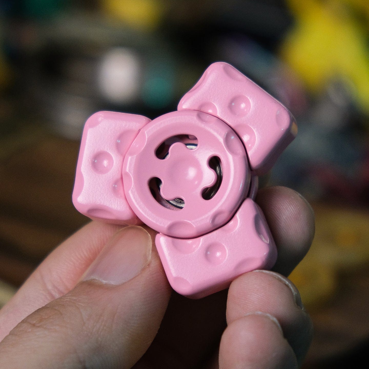 OS EDC 只禁优惠代码 Cheese Spinner Stainless Steel/ceramic coating-pink