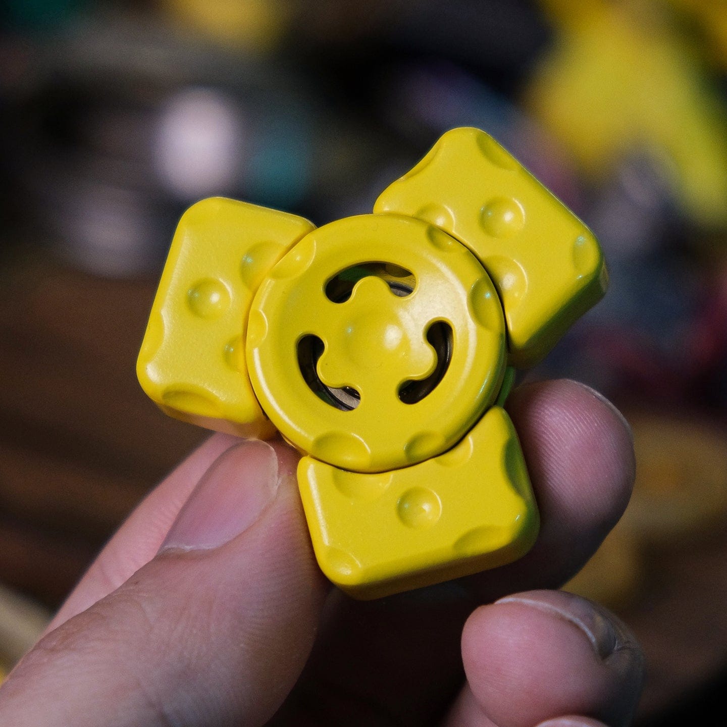 OS EDC 只禁优惠代码 Cheese Spinner Stainless Steel/ceramic coating-yellow