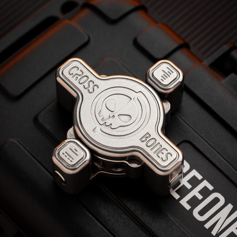 Osseous Point Studio Fidget Slider Cross Bones