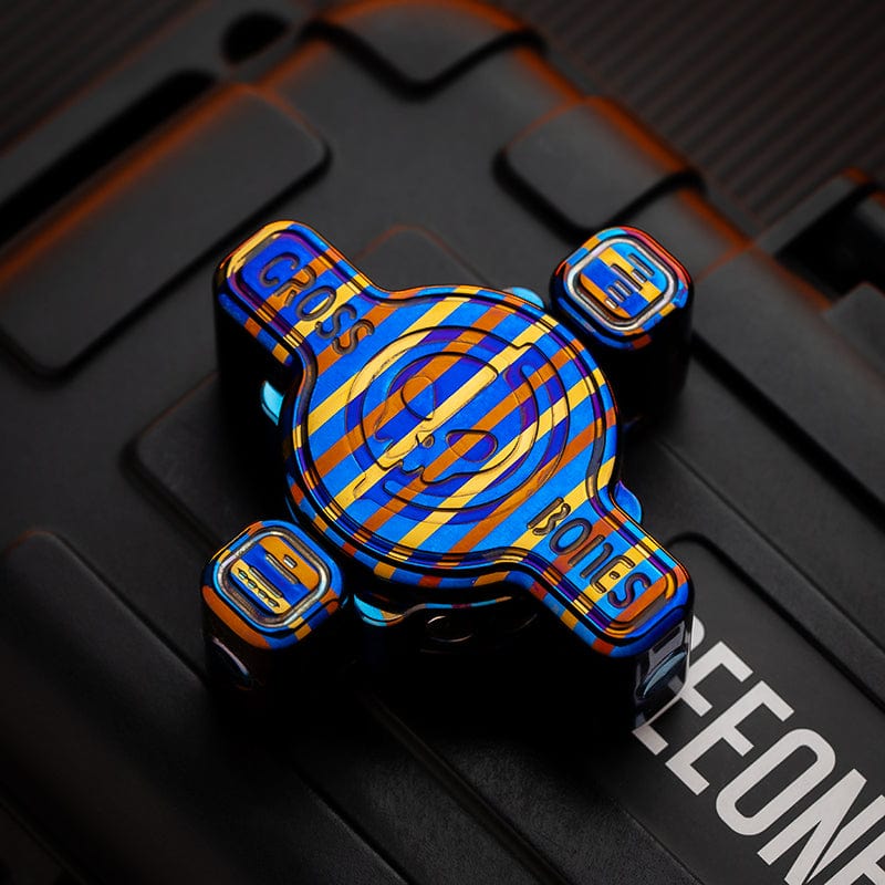 Osseous Point Studio Fidget Slider Cross Bones