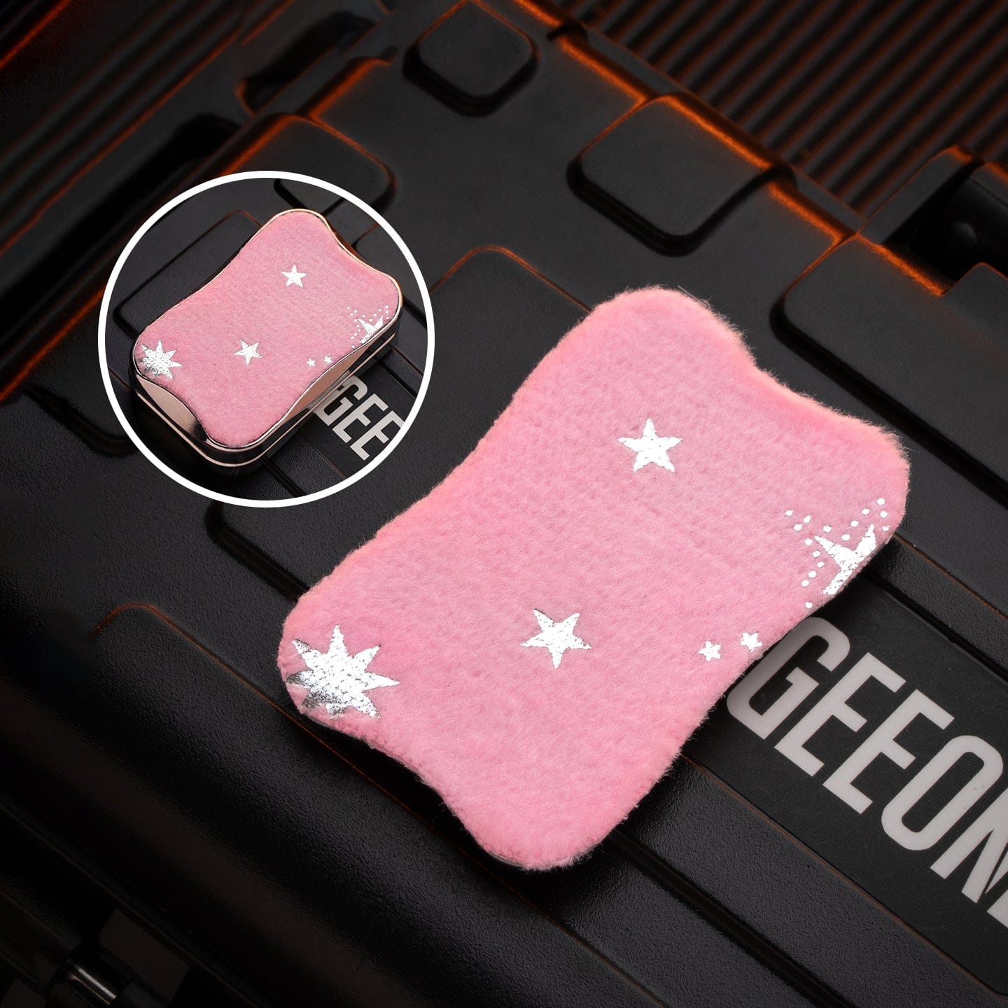 Peacock Fidget Slider Aura Sand Aura Sand Fluffy Plate / Pink (1pc) without main body