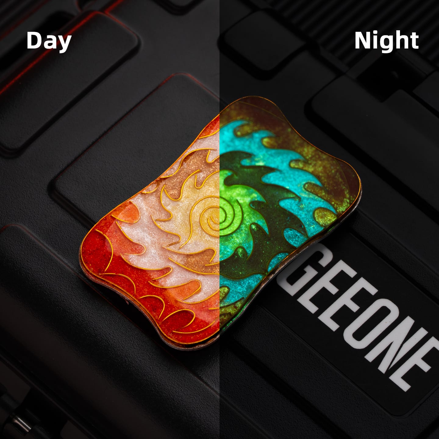 Peacock Fidget Slider Aura Sand Aura Sand Plate-Cloisonné / Golden Crow (1pc) without main body