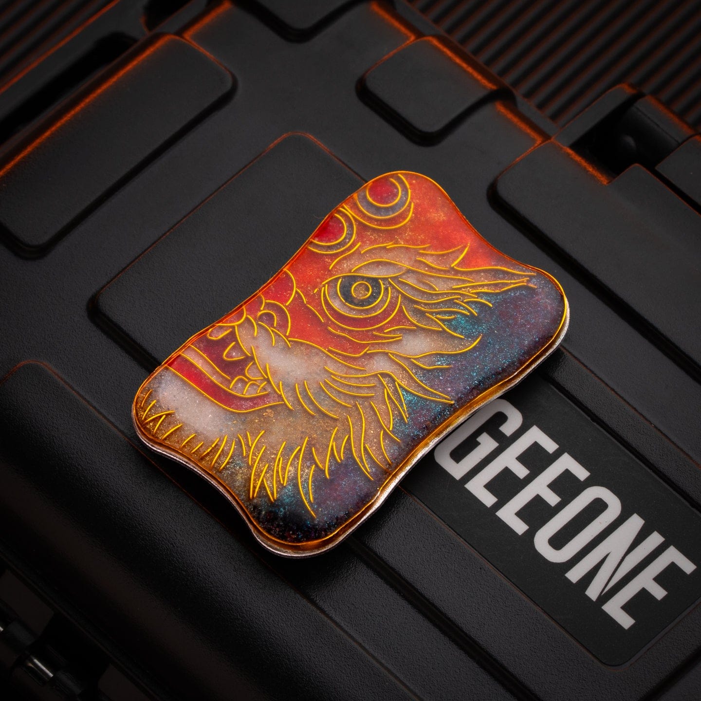 Peacock Fidget Slider Aura Sand Aura Sand Plate-Cloisonné / Lion dance (1pc) without main body