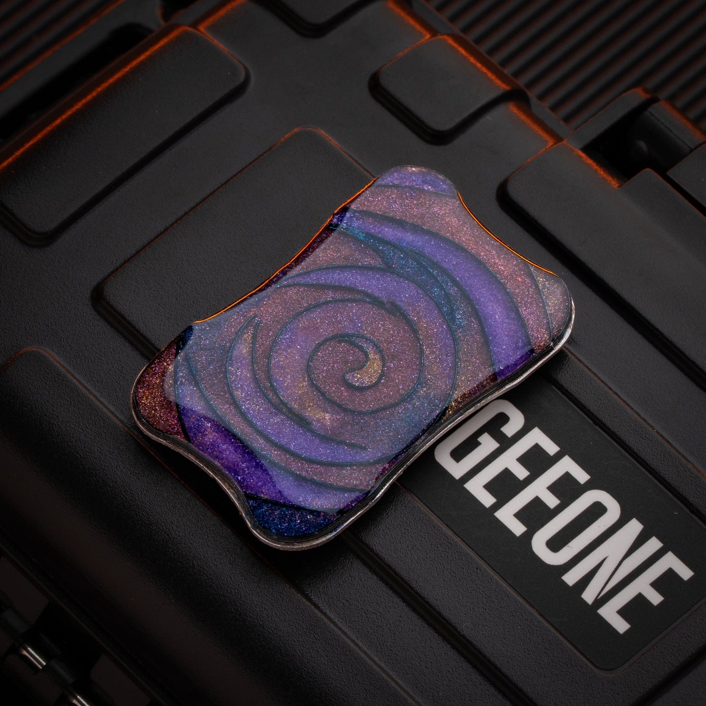 Peacock Fidget Slider Aura Sand Aura Sand Plate-Cloisonné / Violet (1pc) without main body