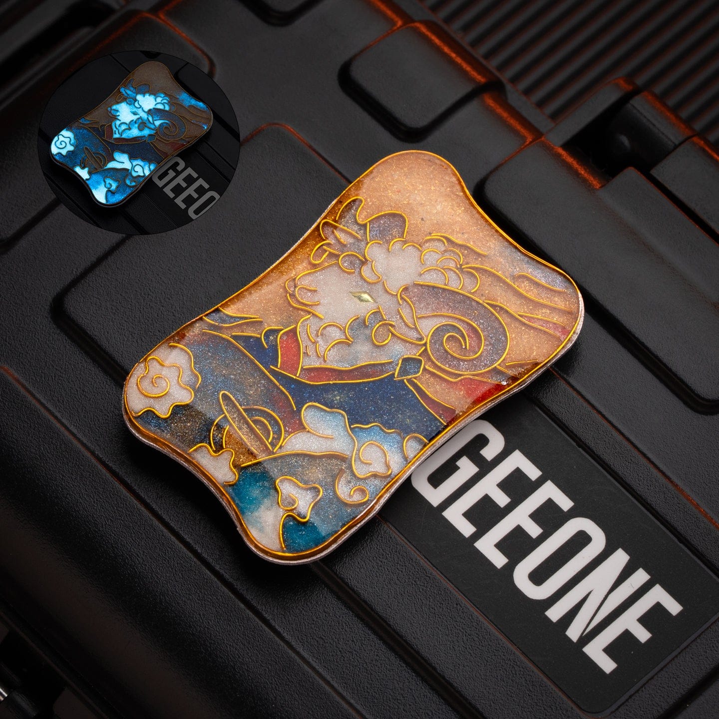 Peacock Fidget Slider Aura Sand Aura Sand Plate-The Chinese zodiac (Cloisonné) / Goat (1pc) without main body