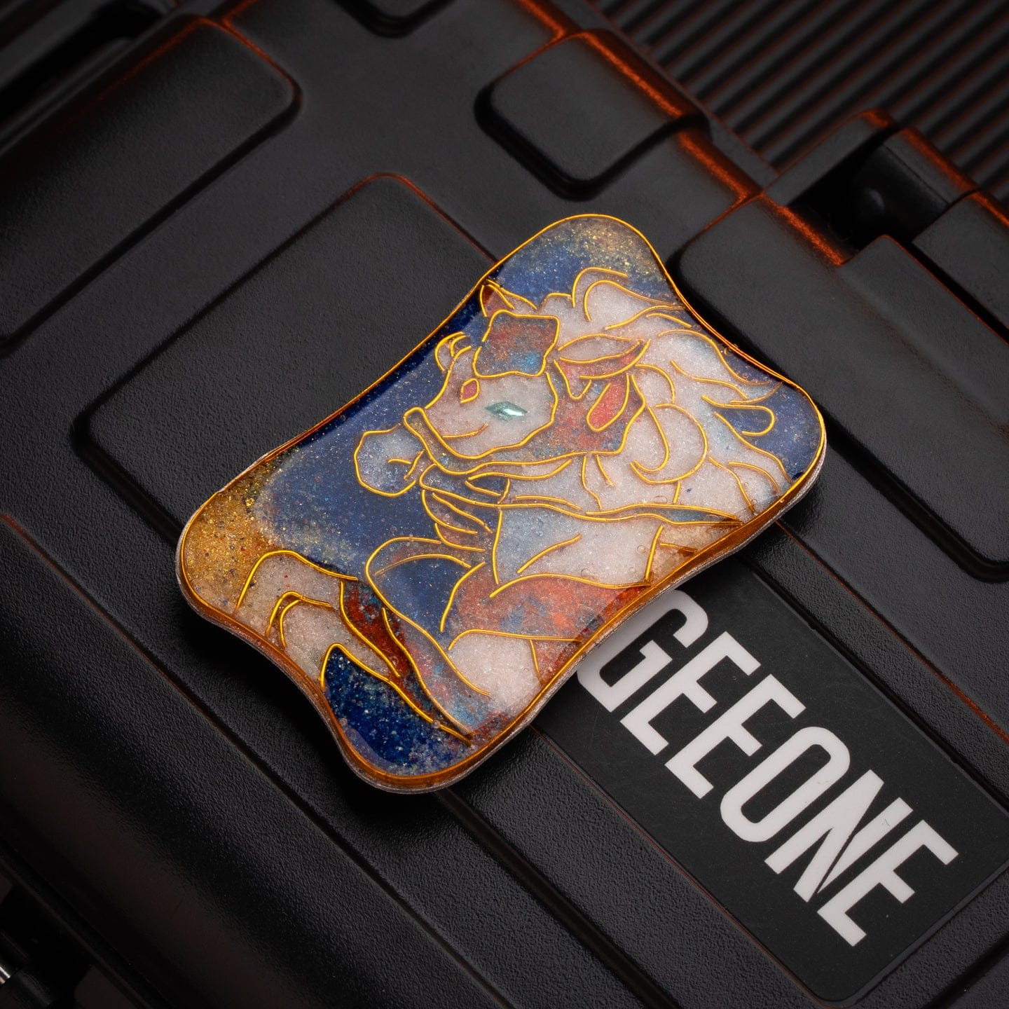 Peacock Fidget Slider Aura Sand Aura Sand Plate-The Chinese zodiac (Cloisonné) / Horse (1pc) without main body