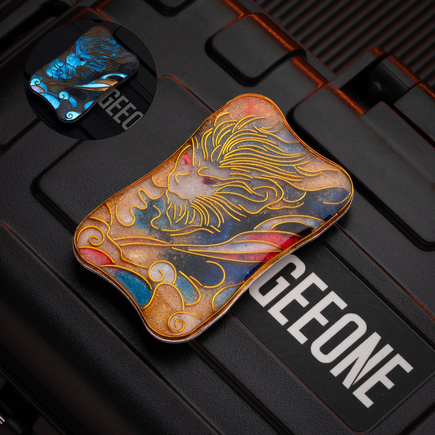 Peacock Fidget Slider Aura Sand Aura Sand Plate-The Chinese zodiac (Cloisonné) / Monkey (1pc) without main body