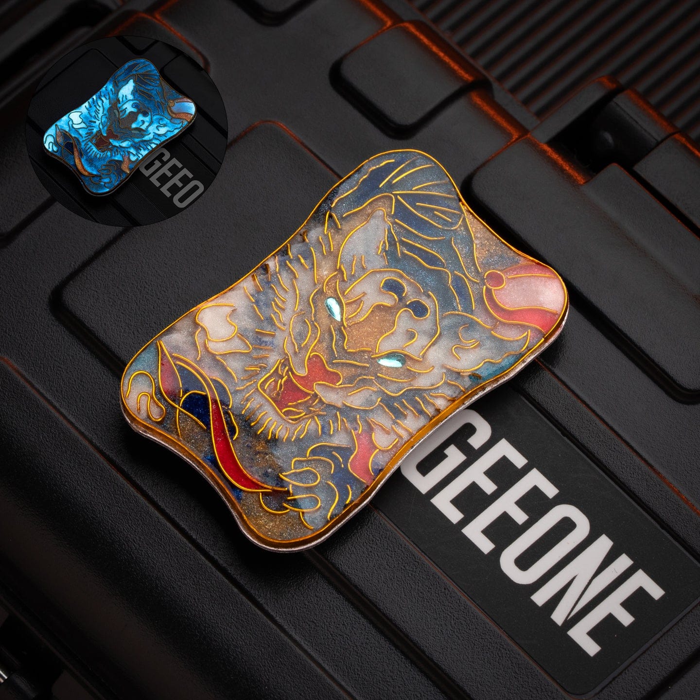 Peacock Fidget Slider Aura Sand Aura Sand Plate-The Chinese zodiac (Cloisonné) / Tiger (1pc) without main body