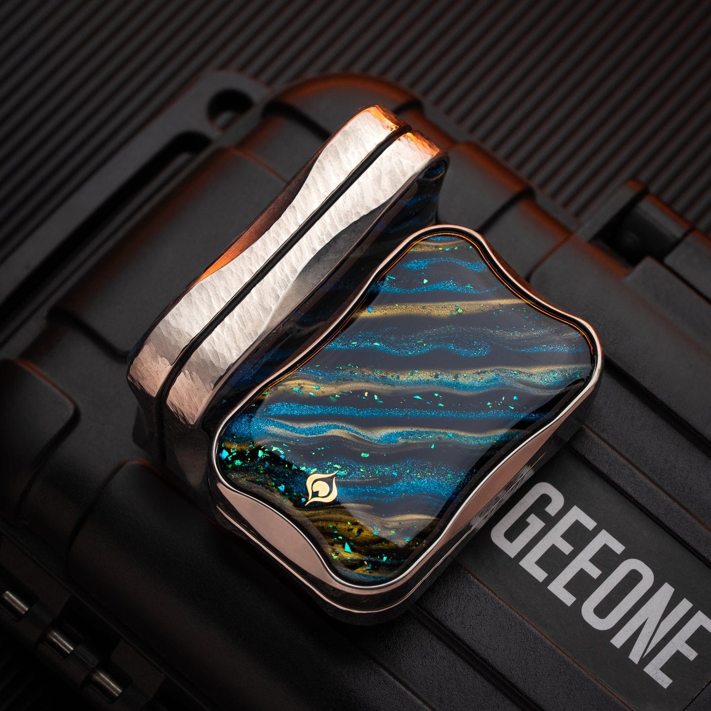 Peacock Fidget Slider Aura Sand Titanium-star cloud (slim version)