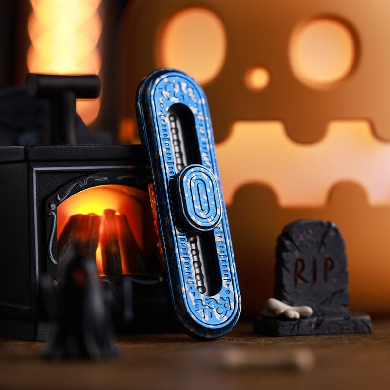 ROGUE Fidget Slider Chocolate Bar Polished Titanium (crackle)