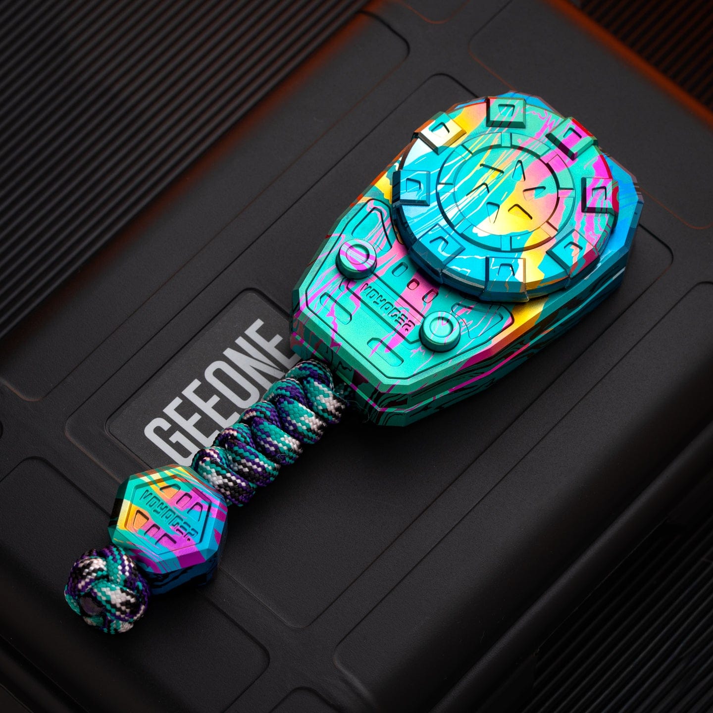 Ryan EDC 只禁优惠代码 Voyager Mechanical Slider Titanium-Azure