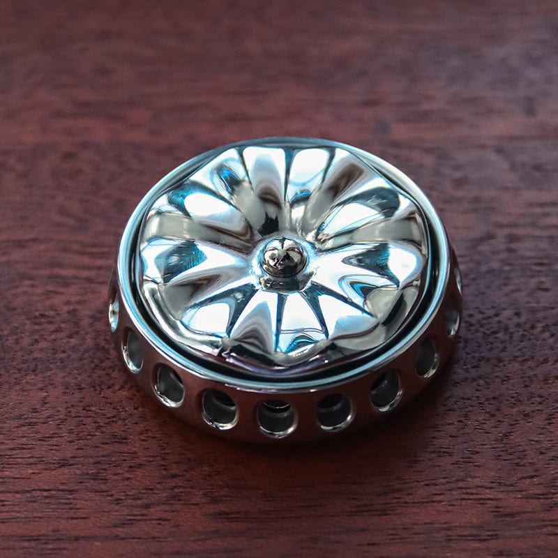 Ryan EDC Fidget Spinner Eternal Flower Polished Stainless Steel