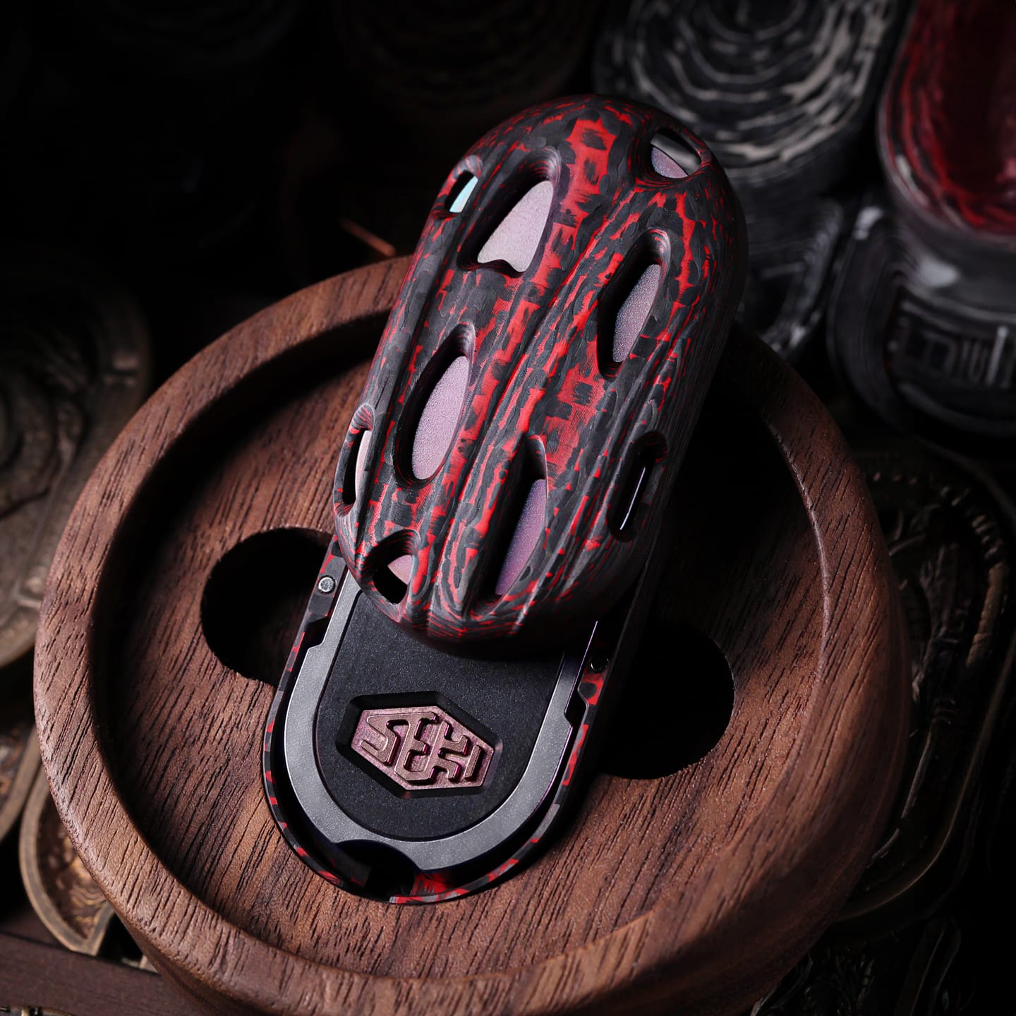 SEKI 只禁优惠代码 Lag Titanium+Carbon Fiber (red) ES version