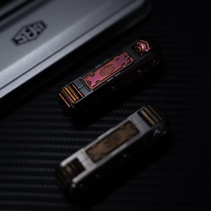 SEKI Fidget Slider Cyber Core Zirconium+Oil Slick Zirconium plate