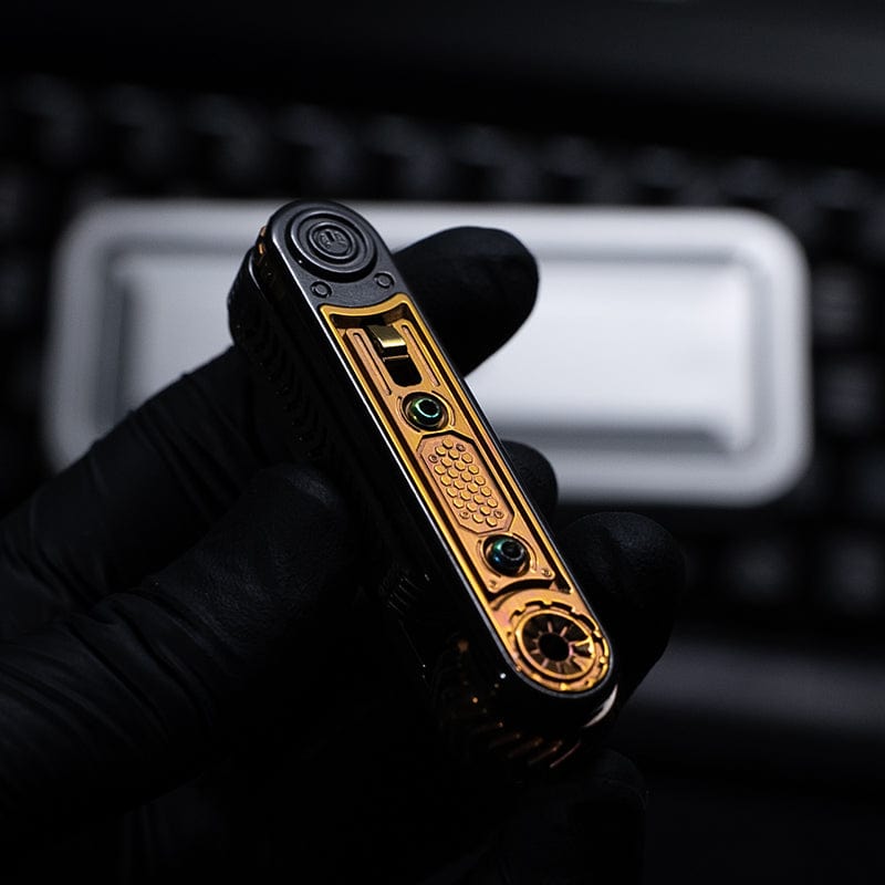 SEKI Fidget Slider Cyber Core Zirconium+Oil Slick Zirconium plate (Ships on August 15)