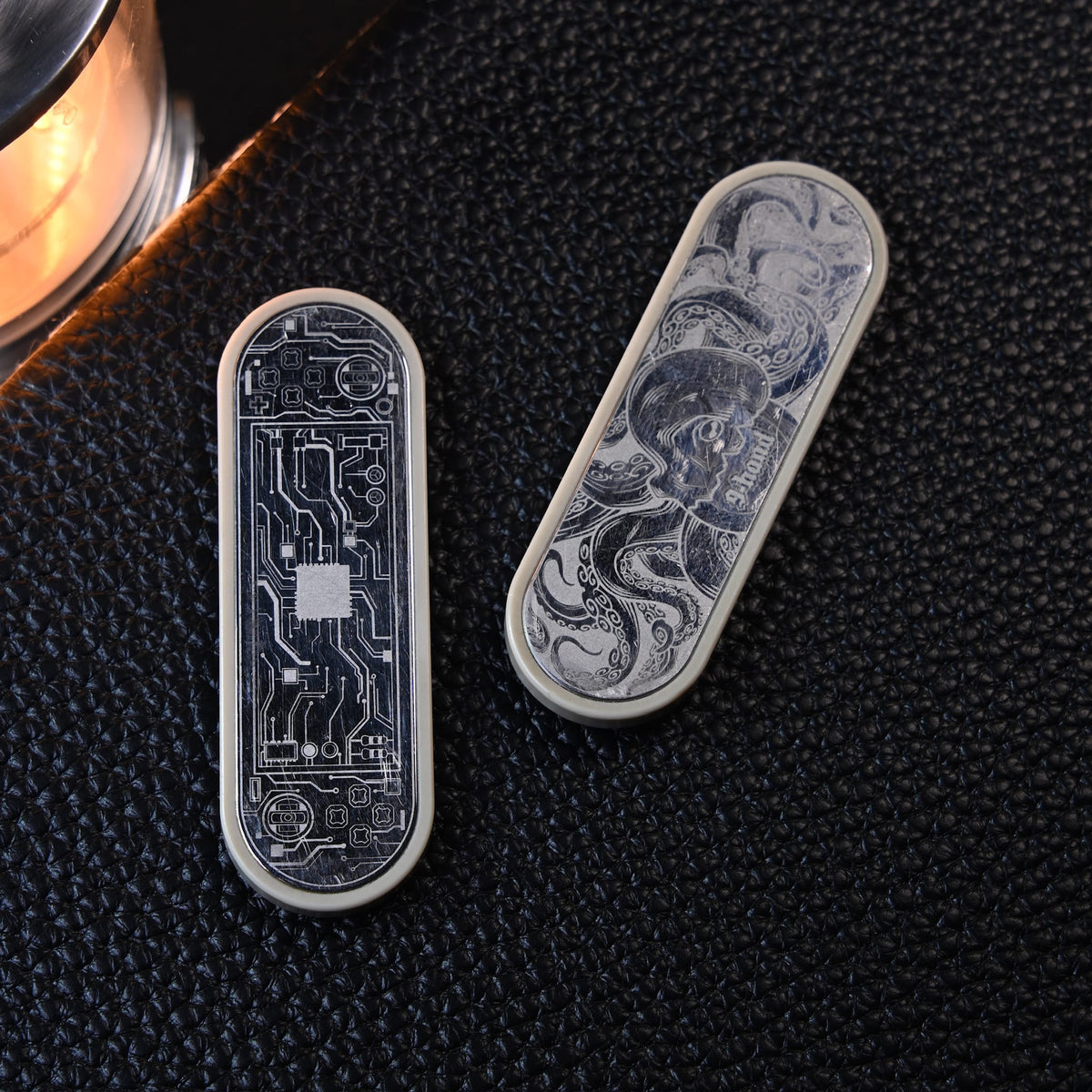 TIER I Fidget Slider Guan Dan Mini PEEK+SS laser engraving (9 hand&TIER I)