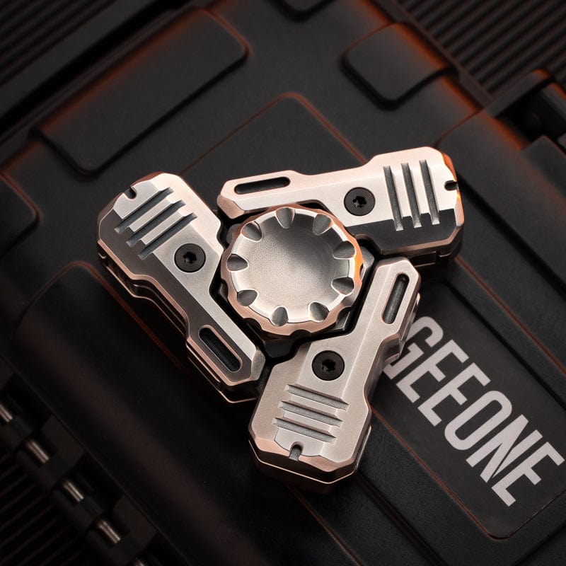 TIGIRD Fidget Spinner Sonic Wave Distress Stainless Steel